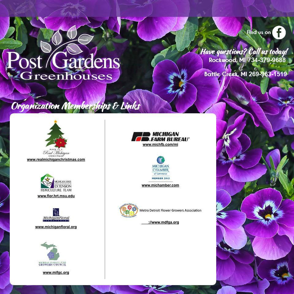 Post Gardens Greenhouse, postgardens.com